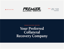 Tablet Screenshot of premier-recovery.com